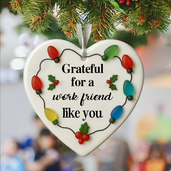 PLPPYFS Heart-Shaped Sea Glass Friendship Decor - Acrylic Friendship Keepsake, Christmas Pendant for Christmas Tree Hanging Ornaments, Holiday Home Ornament, Sea Glass Art for Best Friends