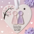 thumbnail image 1 of PLPPYFS Heart-Shaped Sea Glass Friendship Decor, Acrylic Heart Ornament Keepsake, Christmas Tree Hanging Ornaments, Friendship Gifts for Best Friend, Thank You Present for Coworker, Teacher, Boss, 1 of 5