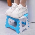 thumbnail image 1 of PLPPYFS Lightweight Foldable Stool Chair, Space Saving Small Stool Folding Stool, Heavy-Duty Plastic Foldable Stool for Sitting, Portable Compact Folding Chair for Home Outdoor Camping, 1 of 7