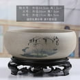 thumbnail image 1 of PLPPYFS Plants Flower Bowl, Water Lily Pot, Chinese Style Ceramic Lotus Planter, Round Ceramic Hydroponic with Plastic Base, Classic Pottery Container for Indoor Plant Storage Decorative Home Office, 1 of 2