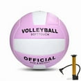 thumbnail image 1 of PLPPYFS Soft Volleyball Official Size 5 for Indoor Outdoor Beach Pool Gym Training, Super Soft Volleyball Indoor Outdoor Volleyball, 1 Volleyball with 1 Pump for Girls Boys Beginner Teenager Adult, 1 of 9