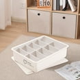 thumbnail image 1 of PLPPYFS Underwear Storage Organizer Box with Lid, 10-Compartment Drawer Organizer, Closet Organizers for Socks, Bras, and Panties, Home Closet Storage Container for Clothing and Accessories, 1 of 6