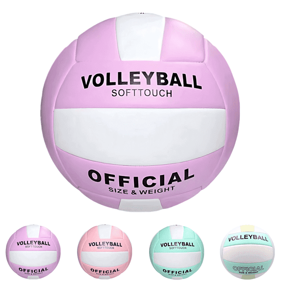 PLPPYFS Volleyball, Super Soft Volleyball Beach Volleyball Official Size 5 for Outdoor, Indoor, Pool, Gym, Training Premium Volleyball Equipment Durability Stability Sports Ball