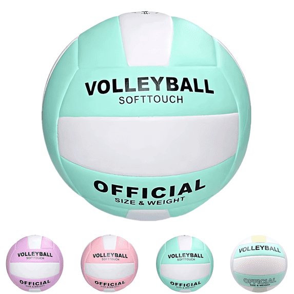 PLPPYFS Volleyball, Super Soft Volleyball Beach Volleyball Official Size 5 for Outdoor, Indoor, Pool, Gym, Training Premium Volleyball Equipment Durability Stability Sports Ball