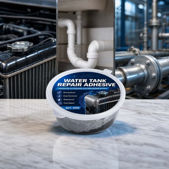 PLPPYFS Water Tank Repair Agent, Waterproof Metal Plastic Tank Fix, Heavy Duty Leak Stop Formula for Cooling Systems & Water Heaters, Permanent Bond for Auto & Home