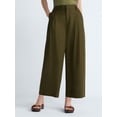 thumbnail image 1 of Scoop Women’s Pleated Barrel Pants, 25'' Inseam, Sizes 0-26W, 1 of 5