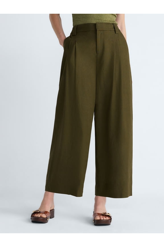 Women’s Pleated Barrel Pants, 25'' Inseam, Sizes 0-26W