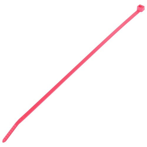 PLT2S-M59 Cable Tie, Standard, Nylon 6.6, 7.4 L, Fluorescent Pink (1,000EA)