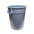 thumbnail image 1 of PLTC020G Trash Can, 20 Gallon, Round, Integrated Handles, Plastic, Gray, 1 of 1