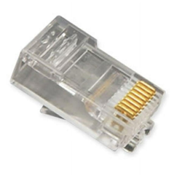 ICC ICMP8P8SRD Network Connector - 100 Pack - 1 x RJ-45 Network Male - Red (ICMP8P8SRD)