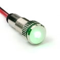 thumbnail image 1 of PLUG-N-PLAY Instrument Cluster LED Indicator Light Dash Bulbs (Silver Bezel, Green LED), 1 of 3