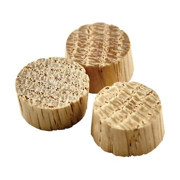 PLUG OAK 3/8" FLAT HEAD