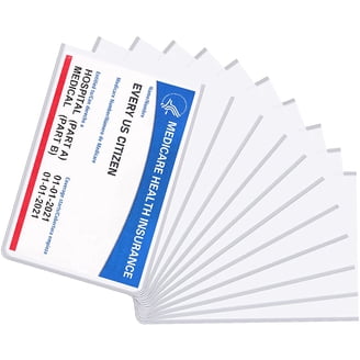 Plastic Sleeve Vaccine Card