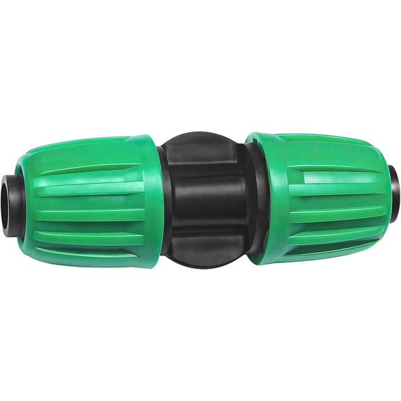 PLUHKN-12 Pack 1/2 Inch Drip Irrigation Coupling (1/2" ID x 0.65" OD), Drip Line Irrigation Locked Barbed Coupler for 1/2'' Irrigation Tubing Anti Leak Irrigation System Coupling Fittings