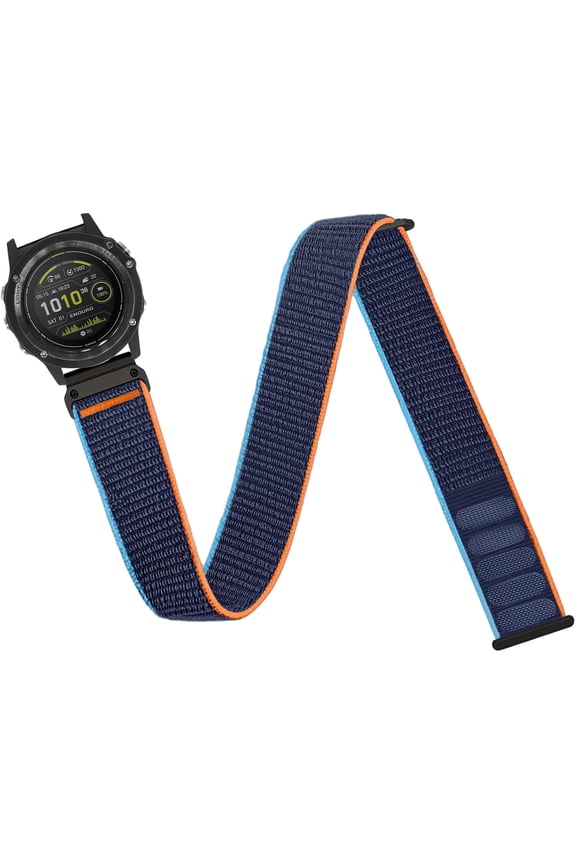 -26mm Nylon Sport Ankle/Arm Band for Garmin Feinx 6x/5x/7x Watch Band, Soft Adjustable Arm Strap for Garmin Fenix 5X Plus,Fenix 6X Pro,Fenix 3,Fenix 3 HR,Descent MK1/Mk2/ Mk2S,Enduro/Enduro 2