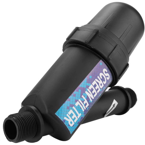 PLUHKN-3/4" Drip Irrigation Filter, Y-Type Mesh Water Filter for Irrigation System & Garden Hose, Large Capacity 3/4 Inch Water Filter for Sprinkler, Pool Pump, Water Tank