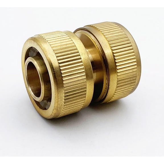 PLUHKN-3/4 Inch Garden Hose Quick Connector, Solid Brass Garden Hose Fitting,Water Hose Connectors, with Repair Grip Ring