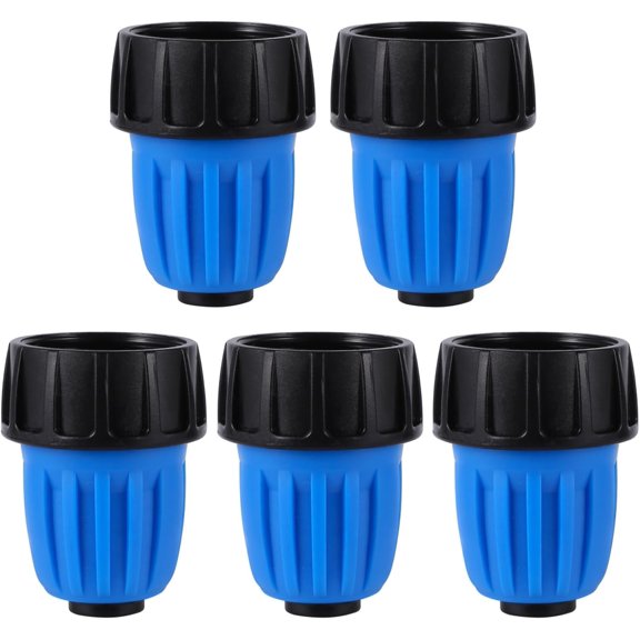 PLUHKN-5 Pcs Drip Irrigation 3/4" to 1/2" Irrigation Tubing Faucet Adapter,US Standard Irrigation Hose Connector for 1/2 inch Irrigation Tubing & 3/4 Inch Faucet,Garden Hose GHT 3/4 Thread Faucet Ada