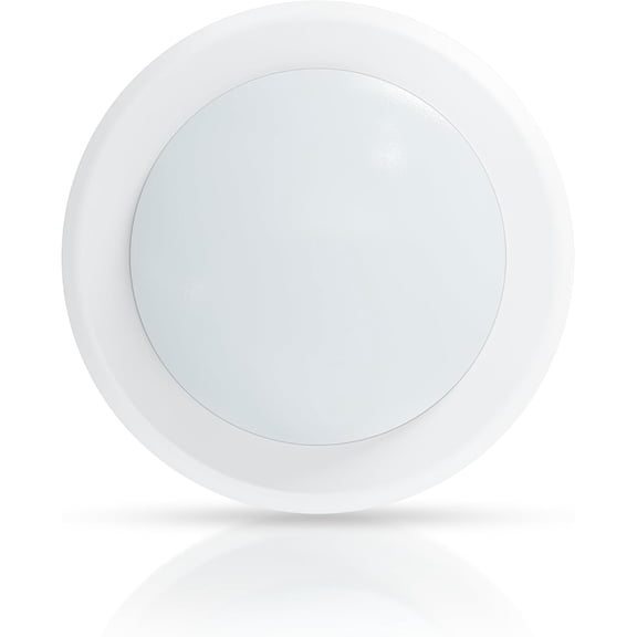 PLUHKN-6in Dimmable LED Disk Light, Flush Mount Recessed Retrofit Ceiling Lights, 16.5W, 1000lm, 3000K Warm White, Installs into JBox or Recessed Can, ETL Listed