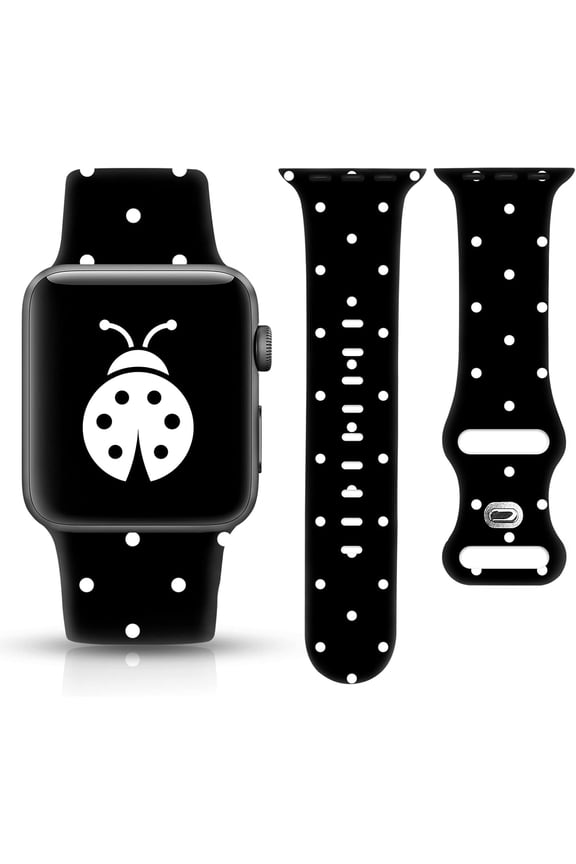 -Compatible 38mm Apple Watch Bands for Women 40mm 41mm 42mm 44mm 45mm, iWatch Bands for Women Strap Wristbands Women Polka Dot Apple Watch Band Compatible Apple Watch Series Ultra 8 7 6 5 4 3 2