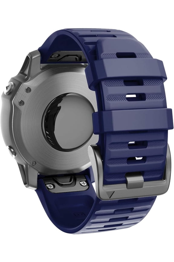 -Compatible with Fenix 6/Fenix 7 Bands 22MM Quickfit Silicone Watch Band Replacement for Fenix 8 47mm/7 Pro/6 Pro/5/5 Plus/Approach S60/S62/Quatix 6 (Dark Blue)