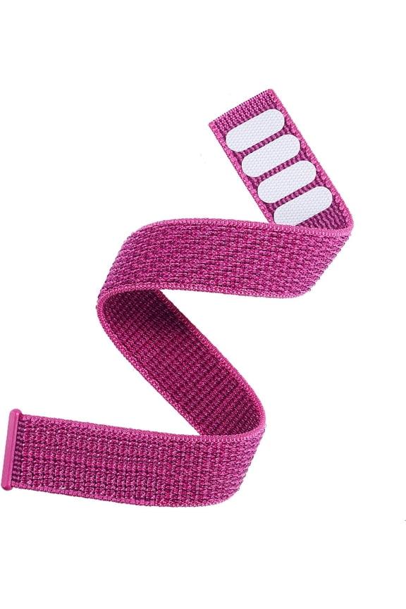 -Fenix 8 47mm/Fenix 7/6/5/EPIX Gen 2/ Pro 47mm Watch Bands, 22mm Hook & Loop Quick Dry Nylon Sport Replacement Strap for Garmin Fenix 6 Pro/7 pro/5 Plus/Instinct/Forerunner 935, Dragon Fruit