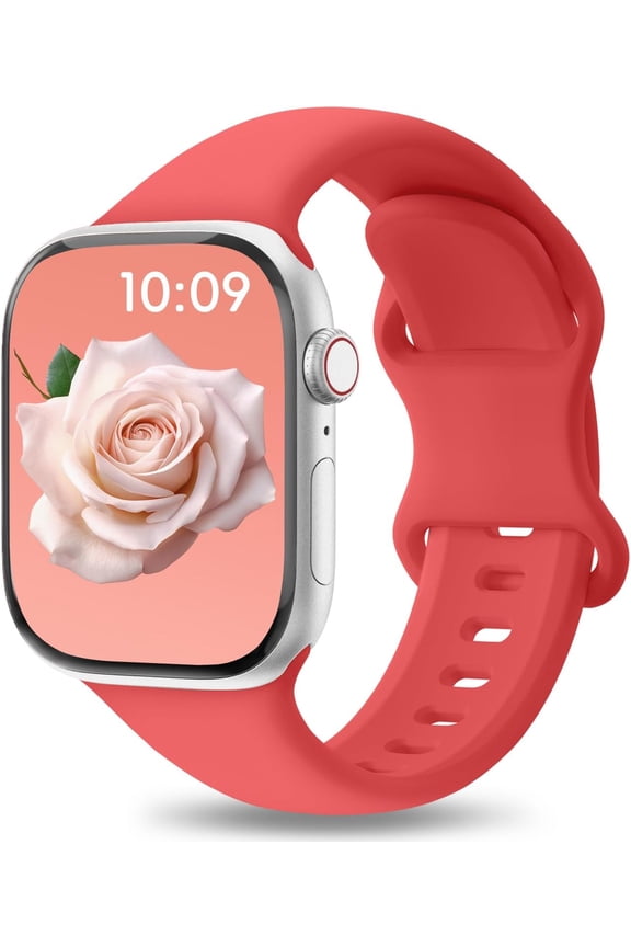 -Patenting Sport Silicone Band Compatible with Apple Watch Bands 40mm 38mm 41mm 42mm 44mm 45mm 46mm 49mm Women Men, Waterproof Soft Wrist Strap for iWatch Series 11 10 9 8 7 6 5 4 3 2 1 SE Ultr