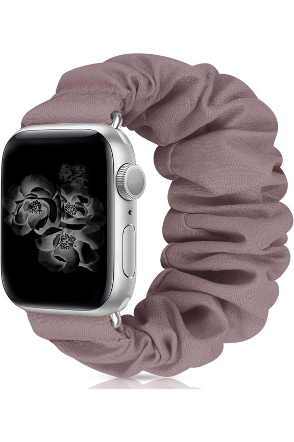 -Scrunchie Watch Bands for Women Compatible with Apple Watch Bands Series 10 9 8 7 6 5 4 3 2 1 SE, Soft Elastic Replacement Wristband for iWatch Bands 38mm 40mm 41mm 42mm 44mm 45mm 46mm 49mm Ul