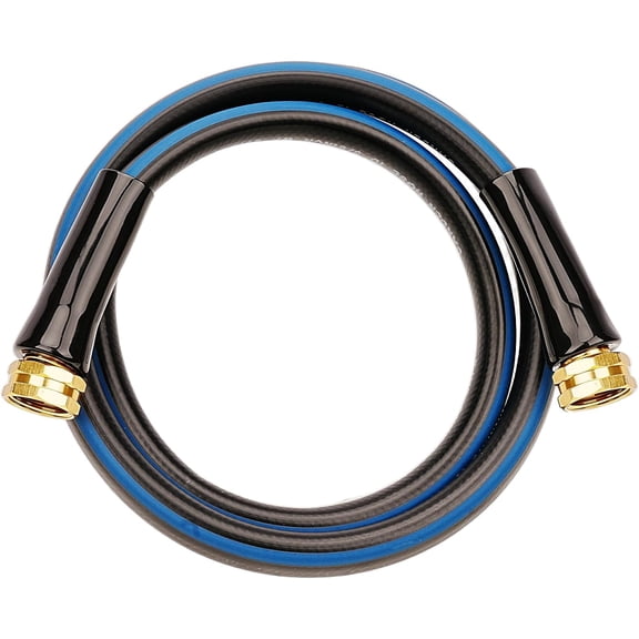 PLUHKN-Short Garden Hose 5ft x 5/8",Water Hose for Hose Reel Faucet,Leader Hose with Female to Female Fittings,Short Hose 5ft,Rubber Garden Hoses,3/4"GHT