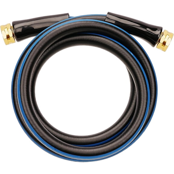 PLUHKN-Short Garden Hose 6ft x 5/8",Water Hose for Hose Reel Faucet,Lightweight Leader Hose,Short Hose 6ft with Female to Female,Rubber Garden Hoses,3/4"GHT