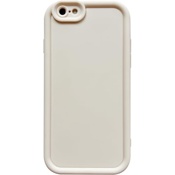 PLUHKN-Slim Case for iPhone 6s, Enhanced Camera Protection, Shockproof Skin-Friendly Touch Soft Case Cover for iPhone 6 Phone 4.7 inch, White