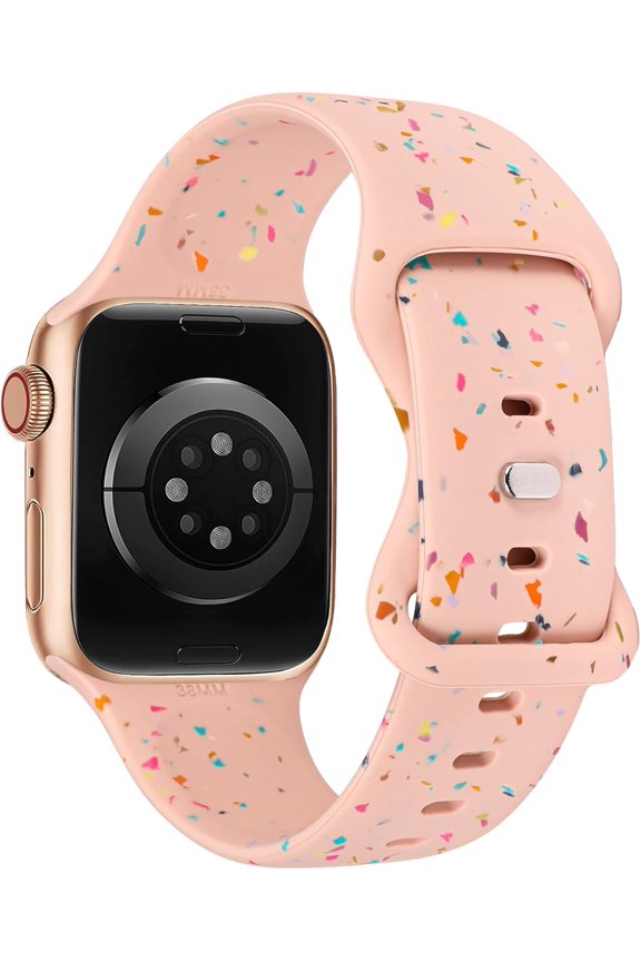 -Sport Band Compatible with Apple Watch Band 38/40/41/42/44/45/49mm for Women Men, Made from Recycled Plastic - Carbon-Neutral Soft Strap for iWatch Series SE 9 8 7 6 5 4 3 2 1 Ultra 1 2