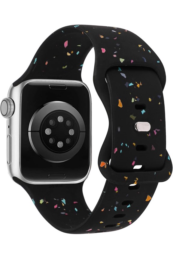 -Sport Band Compatible with Apple Watch Band 38/40/41/42/44/45/49mm for Women Men, Made from Recycled Plastic - Carbon-Neutral Soft Strap for iWatch Series SE 9 8 7 6 5 4 3 2 1 Ultra 1 2