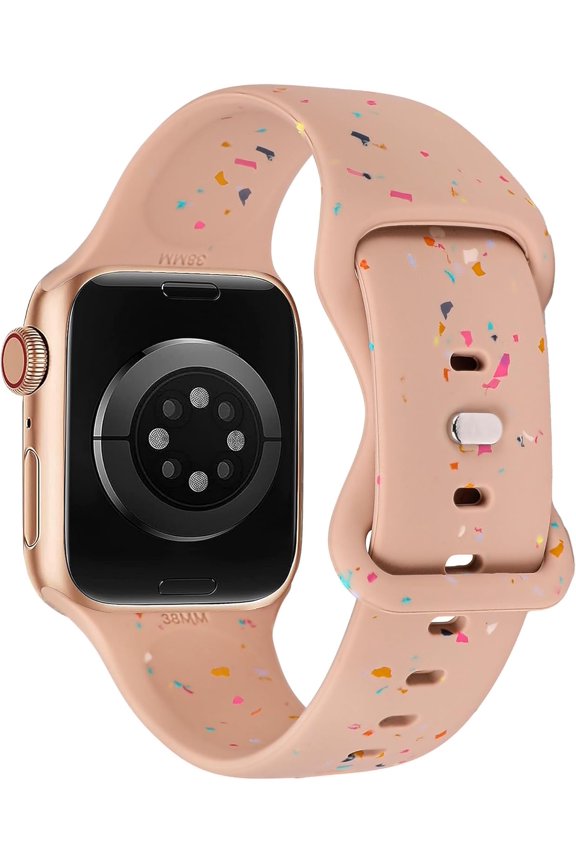 -Sport Band Compatible with Apple Watch Band 38/40/41/42/44/45/49mm for Women Men, Made from Recycled Plastic - Carbon-Neutral Soft Strap for iWatch Series SE 9 8 7 6 5 4 3 2 1 Ultra 1 2