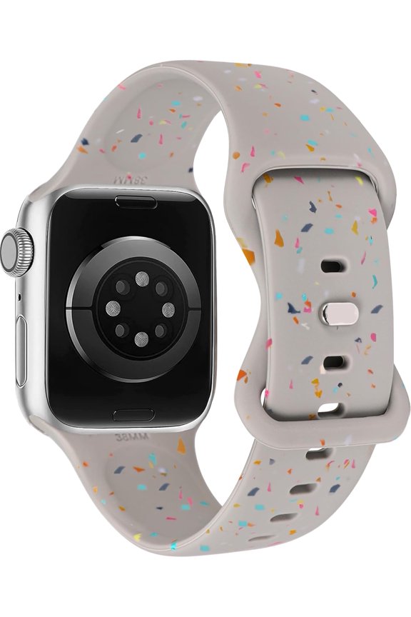 -Sport Band Compatible with Apple Watch Band 38/40/41/42/44/45/49mm for Women Men, Made from Recycled Plastic - Carbon-Neutral Soft Strap for iWatch Series SE 9 8 7 6 5 4 3 2 1 Ultra 1 2