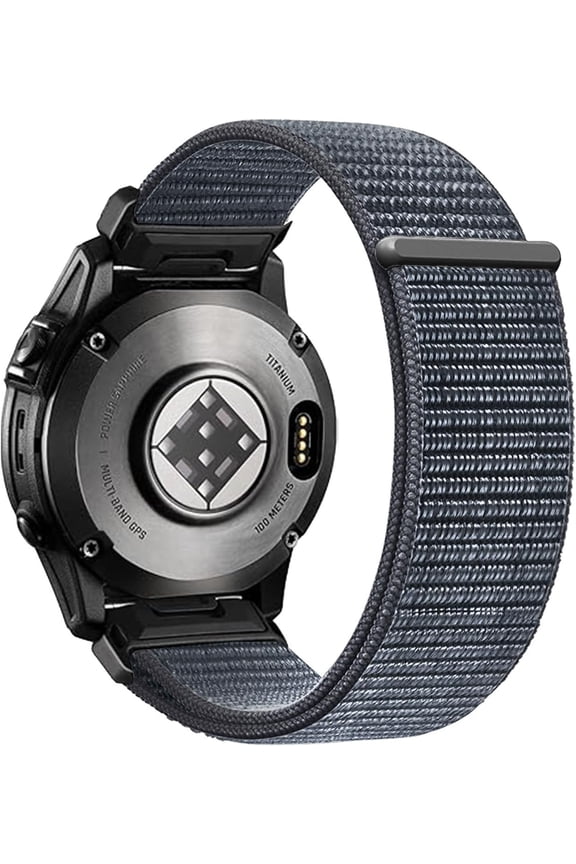 -Velcro Nylon Quickfit 20mm Watch Band for Garmin Fenix 8 43mm, Fenix 6s, Fenix 5s, Epix Pro Gen 2 42mm, Approach S70 42mm Soft Hook and Loop Replacement Sport Band