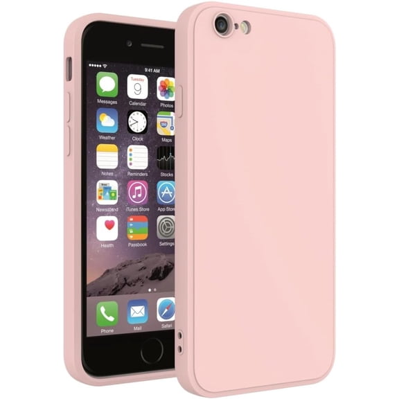 PLUHKN-for iPhone 6S Case Pink, Scratch Resistant with Soft Touch, Slim Thin Phone Cover for iPhone 6 4.7 inch