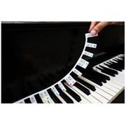 PLUM ROSE Removable Piano Keyboard Note Labels 88-Keys