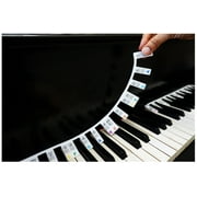 PLUM ROSE Removable Piano Keyboard Note Labels 88-Keys