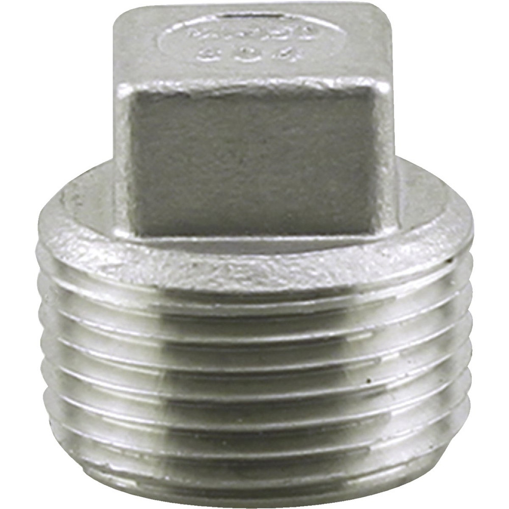PLUMB-EEZE 3-8 In. MIP Square Head Stainless Steel Plug U2-SSP-03 U2-SSP-03 405588 - image 1 of 1