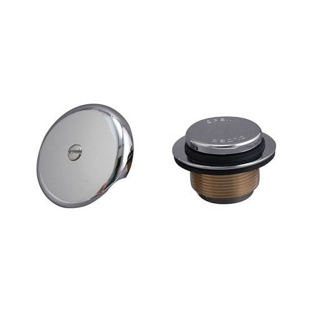 Chrome and Rubber Flat Bathtub Waste Shoe Washer