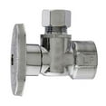thumbnail image 1 of PLUMB PAK MP2048PCLF 1/2" Female Iron Pipe x 3/8" O.D. Compression, Chrome, Angle Supply Stop Valve, 1/4 Turn, 1 of 1
