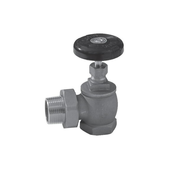 PLUMBERS EDGE 1 in. Steam Angle Radiator Valve