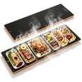 thumbnail image 1 of PLUMEBAY Electric Warming Tray 40''×14'', Adjustable Temp 100°F-260°F, Full Surface Heating, Extra Large Hot Plate, Food Warmer for Buffets, Parties, Restaurant, Home Events, 1 of 7