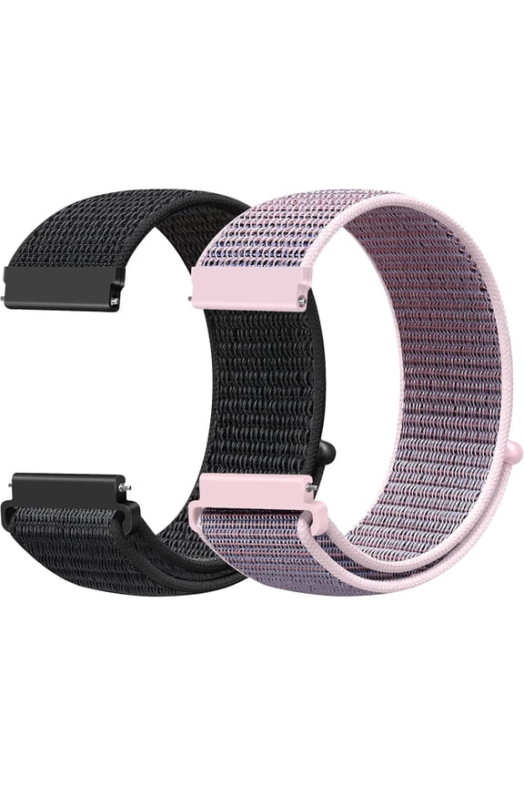 -24mm Nylon Sport Quick Release Watch Band Compatible with Garmin Venu X1/TicWatch Altas/TicWatch Pro 5/Pro 5 Enduro/COROS Nomad/iTouch AIR 4 41mm 46mm/AIR 3 44mm/Suunto 9/9 Baro/9 Titanium