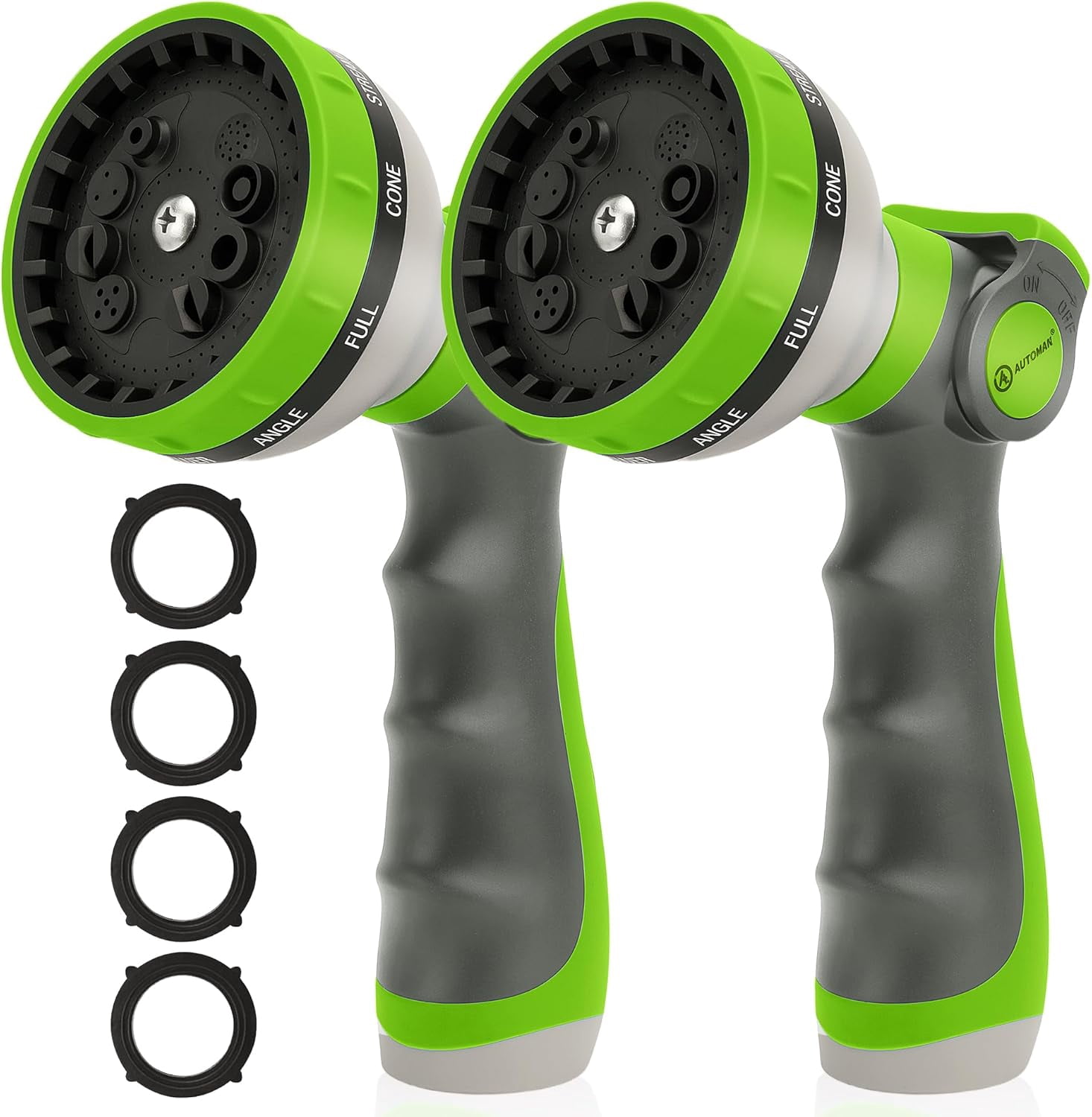 PLUMYHG-Garden Hose Nozzle Sprayer - 10 Spray Patterns, 2 Pack Thumb ...