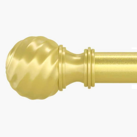 PLUMYHG-Gold Curtain rods for Windows 48 to 84,Window Treatment Rods 1 Inch Heavy Duty Curtain Rod For Bedroom,Extra Long Renter Friendly Rod For Sliding Glass Door Easy Installation,Modern Design 34