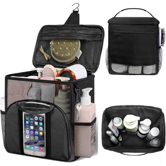 PLUMYHG-Portable Shower Caddy, Large Capacity Shower Caddy Tote Bag for College Dorm Room Essentials, Quick Dry Hanging Toiletry Bag for Travel Essentials