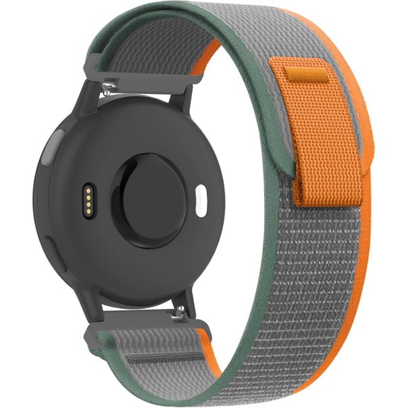 PLUMYHG-Trail Loop Nylon 20mm Watch Bands Compatible with Garmin Forerunner 55/165/Vivoactive 5/6,Soft Breathable Adjustable Sports Replacement Strap for Garmin Venu Sq 2/Sq/Venu Men Women