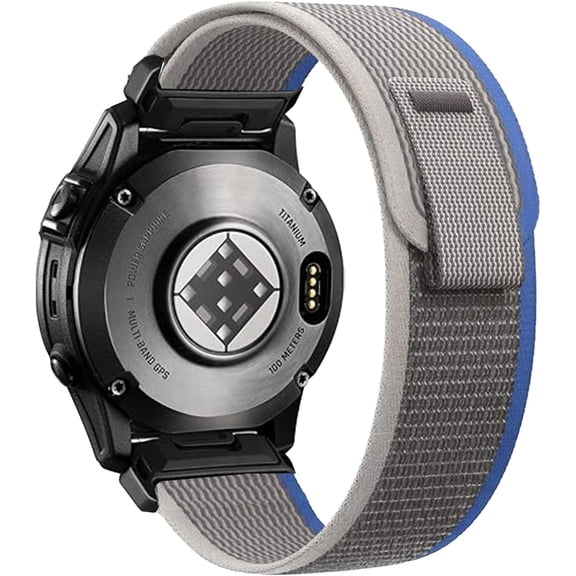 PLUMYHG-Trail Loop Quickfit 20/22/26 Watch Band for Garmin fenix/epix/Forerunner/Approach/Tactix/MARQ/Quatix/D2 Series Fenix 7/Fenix 6/6x/Fenix 5/5x/Forerunner 965/955/945 Replacement Sport Band